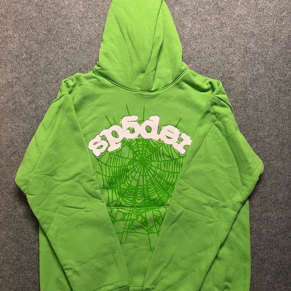 Sp5der Web Hoodie ‘Slime Green’ | Men’s Medium